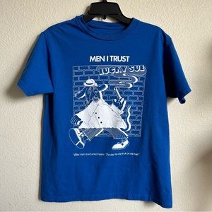 M | Men I Trust Band Tshirt in Royal Blue, Lucky Sue Unisex Medium, Band Merch